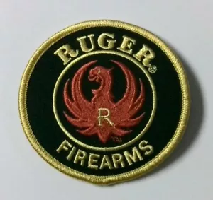 Vintage Ruger Firearms Southport Connecticut 3x3in Sew On Patch - Picture 1 of 1