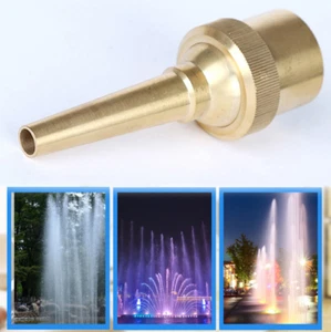 1Inch DN25 Brass Fountain Nozzle Adjustable Valve Control  Straight Fountain Jet - Picture 1 of 3