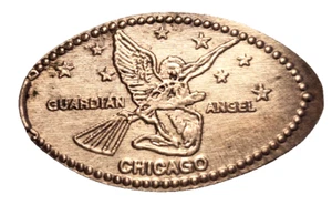 RETIRED Sears Tower Chicago Guardian Angel Elongated Copper Cent-CRC - Picture 1 of 2