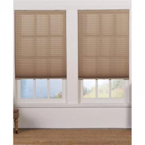 Safe Styles Cordless Light Filtering Pleated Shade Camel - 67 x 72 in. - Picture 1 of 1