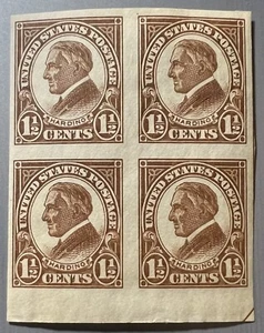 SCOTT 576 BLOCK OF 4 1925 1.5 CENT HARDING MH OG VF - Picture 1 of 2