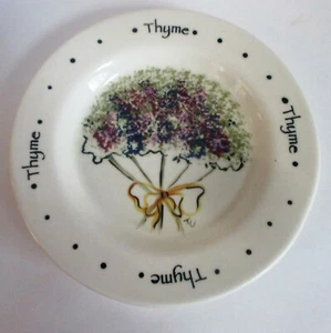Buckeye Stoneware Pottery Thyme Plate by M. A. Bucci for Cochocton Tribune - Picture 1 of 2