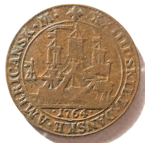 1764 AMERICAN VIRGIN ISLANDS DANISH WEST INDIES 24 SKILLING CONTEMPORARY S-983.A - Bild 1 von 2