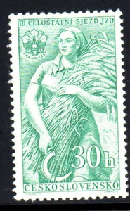 TSCHECHOSLOWAKEI #795 LANDWIRTSCHAFTSGENOSSENSCHAFTEN POSTFRISCH SS LH O.G - Bild 1 von 2