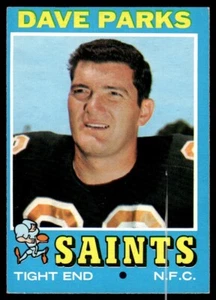 Topps Dave Parks 1971 New Orleans Saints #37 - Imagen 1 de 2