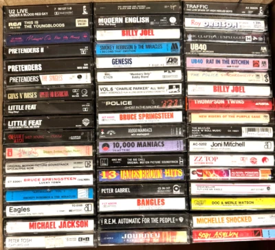 CASSETTE TAPE LOT - ROCK/ SOUL/ POP - 51 TITLES - Image 1 of 4