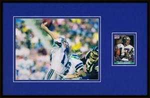 Dave Krieg Signed Framed 11x17 Photo Display Seahawks Milton - Picture 1 of 2