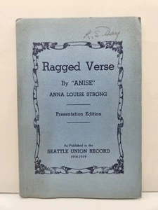 Ragged Verse "Anise" Anna Louise Strong Published Seattle Union Record 1937 - Foto 1 di 5