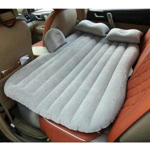 Inflatable Car Air Bed Car Travel Camping Mattress Back Seat with Pump& 2 Pillow - Picture 1 of 9