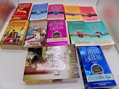 Lot of 12 STEPHANIE LAURENS Books variety some Cynster Novels- romance/fiction Foto 1 de 4