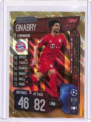 2019-20 Topps Match Attax UEFA Champions League Hat-Trick Hero #HH3 Serge Gnabry - Image 1 of 2