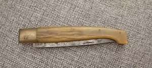 Vecchia Pattadese Artigianale Sardo Original Pattada Cm. 14 Chiuso Manico Corno - Foto 1 di 11