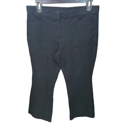 Pantalones Issac Mizrahi para mujer talla 8P negros lisos Foto 1 de 4