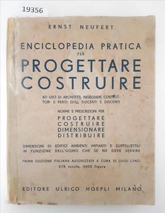 Ernst Neufert Enciclopedia pratica per progettare e costruire Hoepli 1949 - Imagen 1 de 11