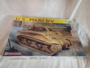 DML Dragon 1/35 Model Military Tank Kit U.S. M4A1 DV Vehicle 6404 Sealed - Picture 1 of 2