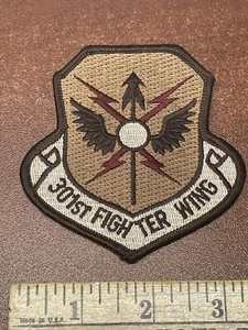 Patches Military USAF patch 301st Fighter Wing Patch Brown Air Force - Picture 1 of 3