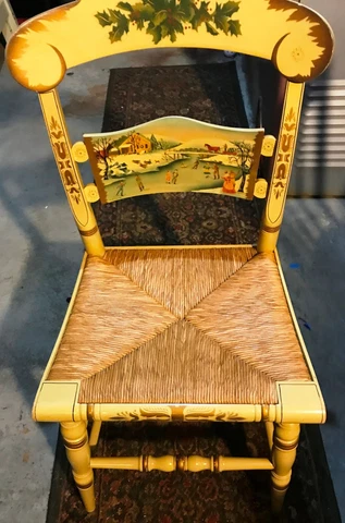 1983 Hitchcock Christmas Chair (Number 195 of 500) Cover