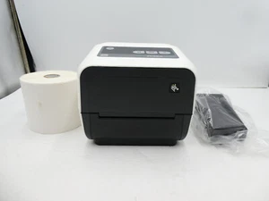 🍀 NEW DEMO Zebra ZD420 Direct Thermal Printer USB Bluetooth PLUS 4x4 Label Roll - Picture 1 of 6
