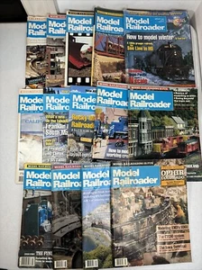 Lot Of 14 Model Railroader Magazine Random Issues From 1980’s And 1990’s Vintage - Picture 1 of 15