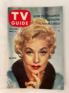 TV Guide March 1959 Ann Southern Three Stooges Margaret Mead Lisa Lu - Picture 1 of 10