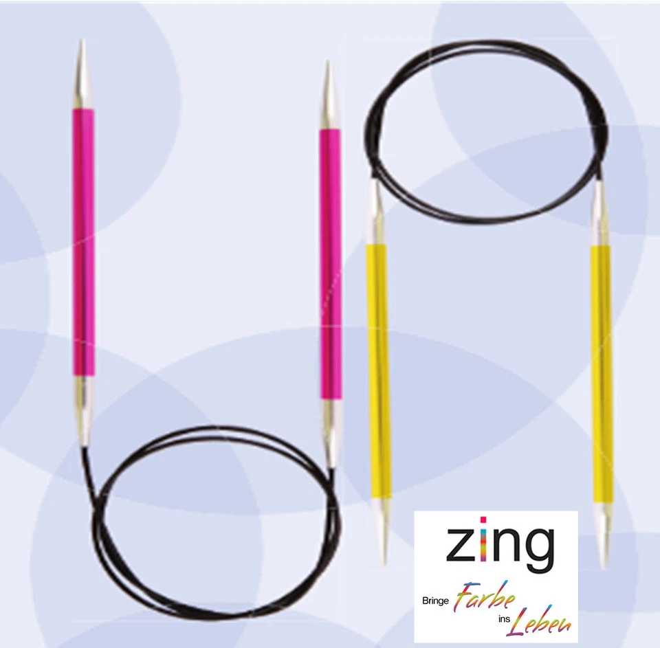 KnitPro Rundstricknadel Zing Aluminium bunt beschichtet 2,00-6,00mm NEU - Bild 1 von 1