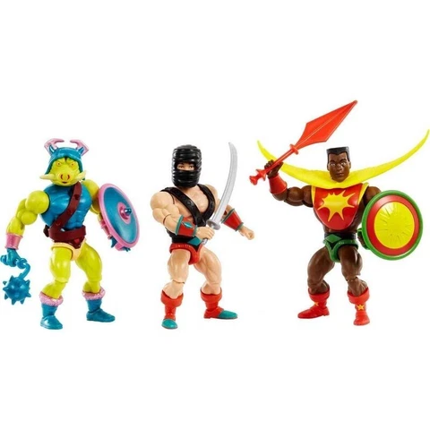MOTU Sun-Man and the Rulers of the Sun 3pk Exclusive Pig-Head and Space Sumo NEW Cover