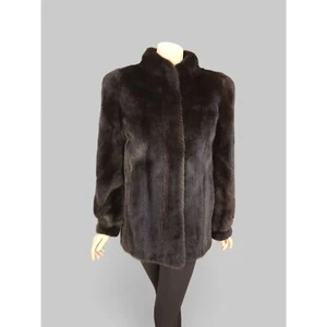Vintage Dark Brown Mink Jacket -Medium/Large - Picture 1 of 8