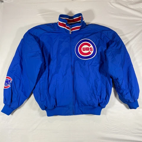 PLAYER OWNED!!! Majestic Chicago Cubs MLB Jacket Fleece Lined Size XL 35-CQ95 Cover