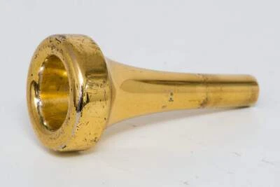 Conn 3A Vertical Trombone Mouthpiece Jazz Gold Plated - Image 1 of 4