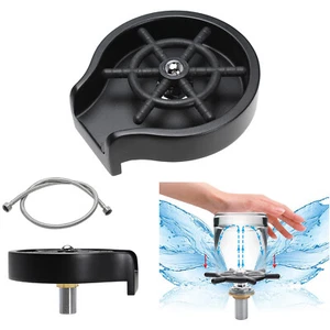 Coffee Cup Glass Rinser Cleaner Beer Pitcher Bar Automatic Washer w/Side Spray - Imagen 1 de 11