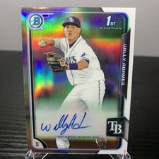 2015 Bowman Chrome Willy Adames Prospects Refractor Autograph #BCAP-WA (RC) /499