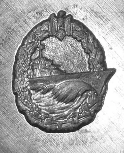 DESTROYER Stickpin Badge Press Die. Heavy steel, EXTREMELY RARE! - Picture 1 of 3