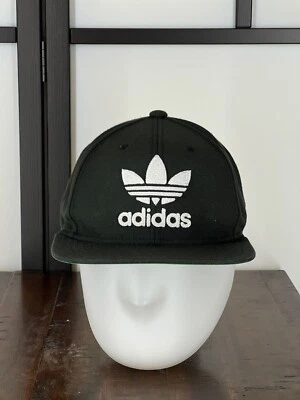 Adidas Hat Cap Snap Back Adult One Size Green Wool Blend Trefoil Twill - Изображение 1 из 4