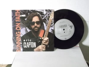 Eric Clapton,Duck,"Running On Faith"Germany,7" 45 with P/Sm,1989 blues rock,M- - Picture 1 of 3