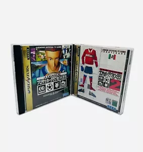 Sega Saturn Game J PRO LEAGUE SOCCER 1-2 JAPAN IMPORT AUTHENTIC Vintage Sport JP - Picture 1 of 7