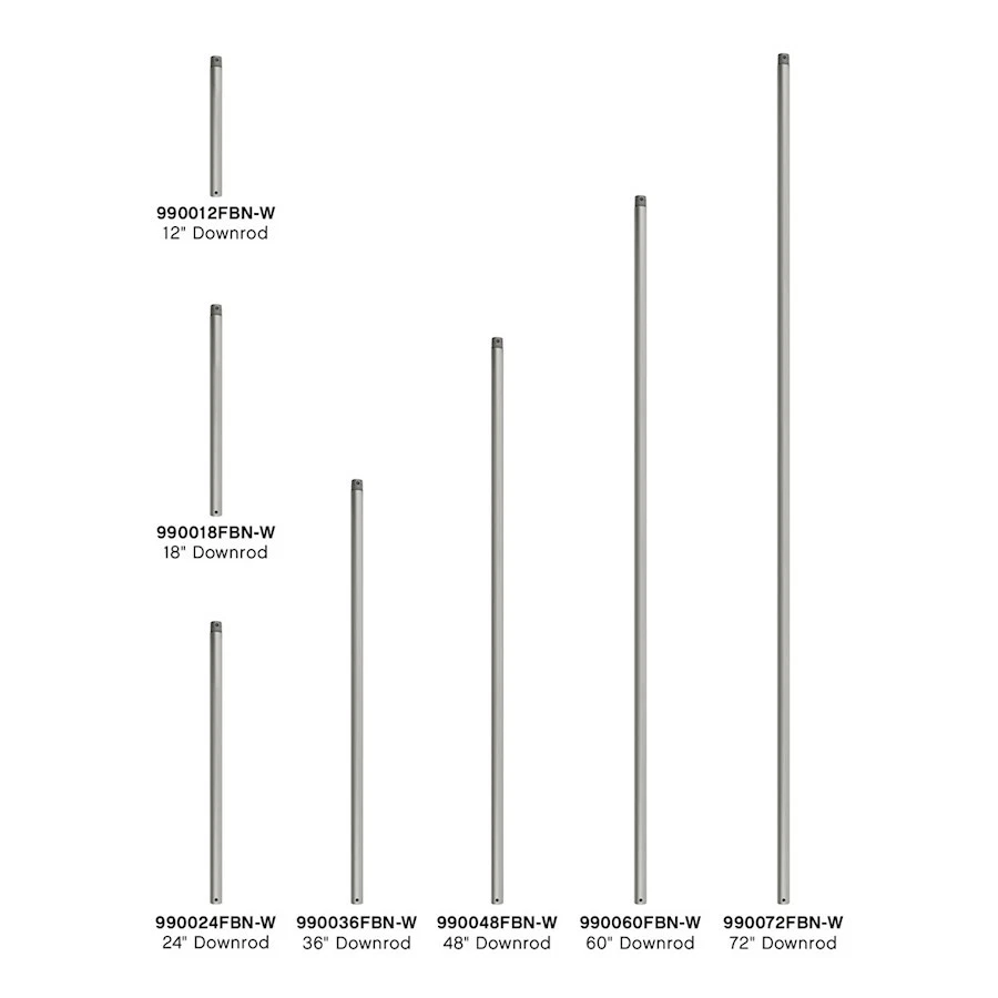 Hinkley Lighting 36" Downrod, Brushed Nickel Wet - 990036FBN-W - Image 1 of 1