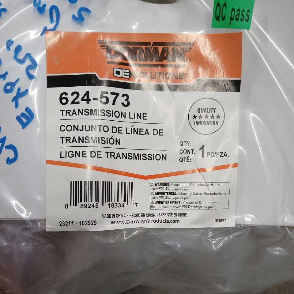 Manguera de refrigeración superior de transmisión automática Dorman 624-573 nueva para Chevy SaVana Foto 1 de 4