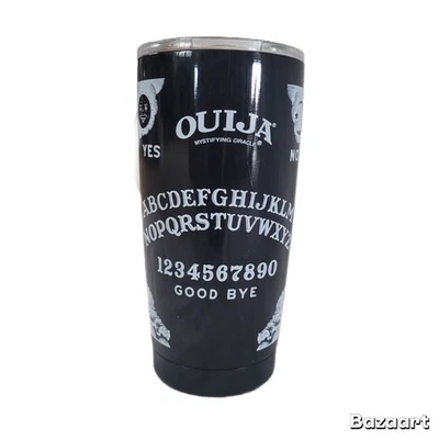 NUEVO Vaso de Viaje Temático OUIJA Frío Caliente Doble Pared Inoxidable 16Oz Foto 1 de 4