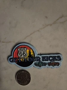 vtg GET YOUR KICKS on ROUTE 66 vintage cars refigerator magnet souvenir - Picture 1 of 2