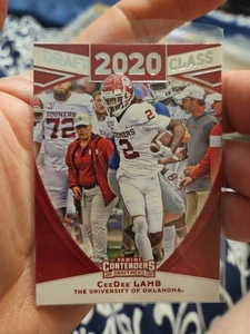 Contenders Draft Football Draft 2020 clase CeeDee Lamb Oklahoma Sooners novato 6 - Imagen 1 de 3