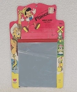 Vintage 70er Jahre Pinocchio Magic Slate Spielzeug Walt Disney Whitman ohne Stift - Bild 1 von 3