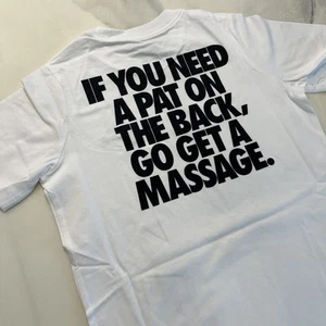Nike Kids Just Do It T-shirt White Size Medium Back Print Nike Exclusive Promo - Picture 1 of 9