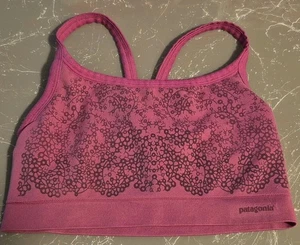 Patagonia Damen lila nahtloser Sport BH, Größe M - Bild 1 von 3