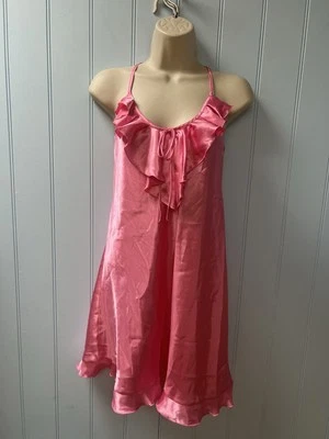 Регулируемые ремни Morgan Taylor Intimates с оборками декольте шелковистые сорочки размер M - Изображение 1 из 4