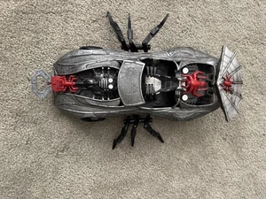 Vintage ToyBiz 17" Spider-Man Spider Force Web Car Gray Black Red Marvel 1997 - Picture 1 of 5