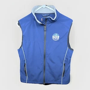 Clique PGA Championship Oak Hill Country Club 2013 Golf Full Zip Vest Small Blue - Picture 1 of 15