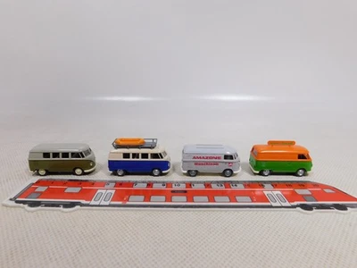 Wiking 1:87 H0 4x Bus Trasportatore VW T1 Bulli Amazone Soda ecc NW # EG813-0,5 - Immagine 1 di 4