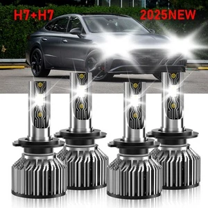 Car Front LED Headlight High Low Beam Bulb 26000LM For Hyundai Sonata 1999-2014 - Picture 1 of 11