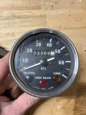 Velocímetro Kawasaki km100 1976 1977 1978 1979 Foto 1 de 4