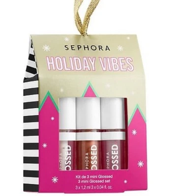SEPHORA Brillo Labial 3 piezas Trío Set de Regalo - Nuevo Foto 1 de 2